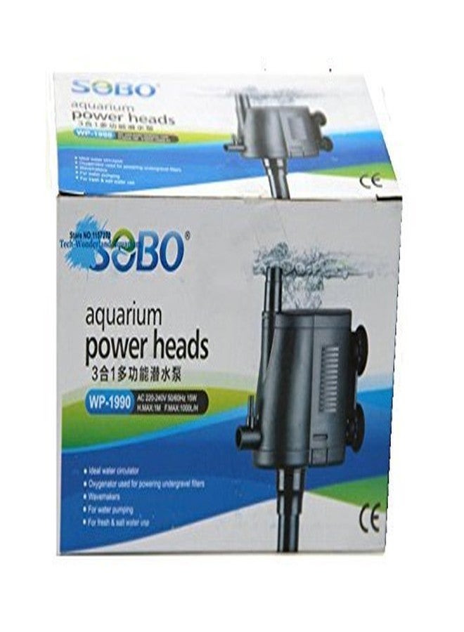 سوبو SOBO Internal WP-1990-15W - F.Max 1000L/H - Sobo Submersible Pump Power Head for Top Filteration Spare Part. - Image 2
